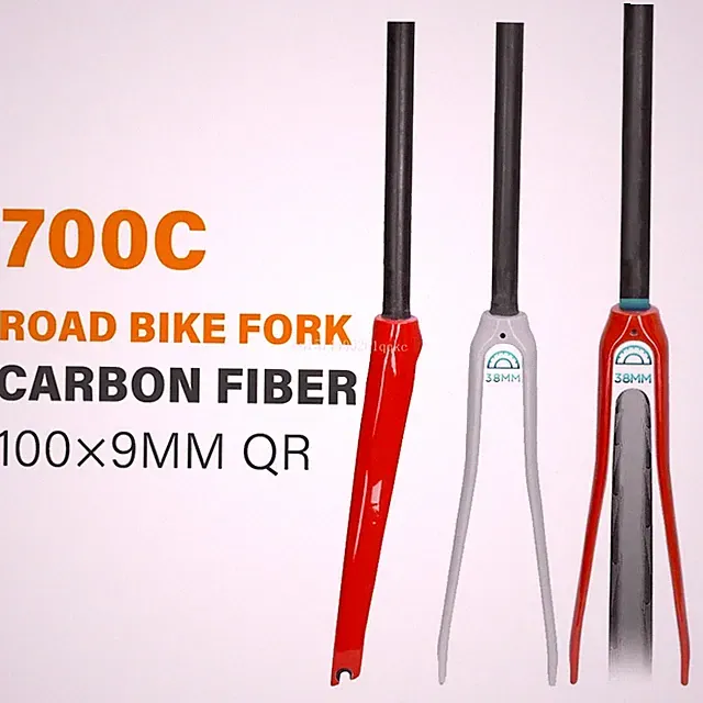 700C Carbon Road Bike Hard Fork 28.6MM Racing Fixed Gear Bicycle Front Fork
