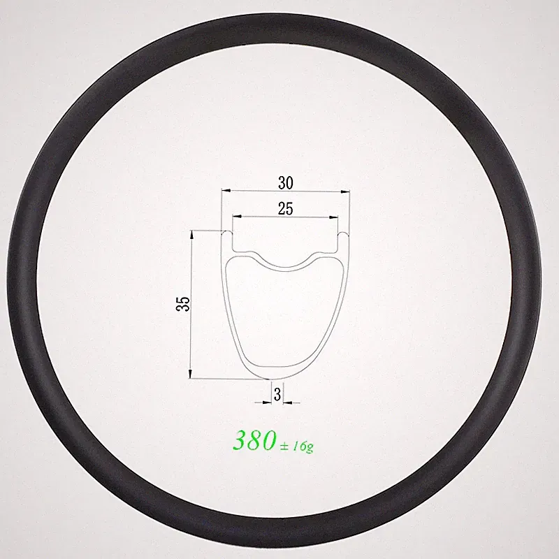 700c Gravel Bicycle Clincher Tubeless Wheel Road Bike Carbon Rim 24H 28H 32H 36H