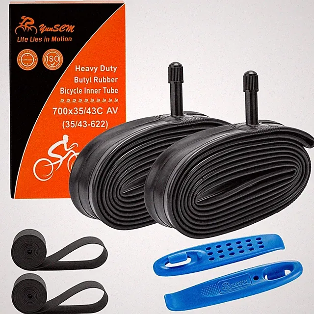 700C Heavy Duty Bike Tubes 700x35C/38C/40C/42C/43C (35/43-622) 700C Bicycle T...