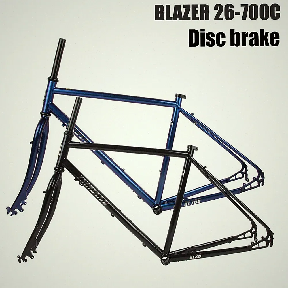 700C Road Bike Disc Brake Frameset 26 Inch Cross-Country Bicycle Frame