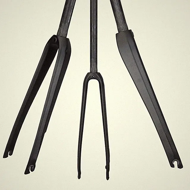 Full Carbon Road Gravel Bike Fork 700C *35C Disc or Rim Brake QR Bicycle Forks