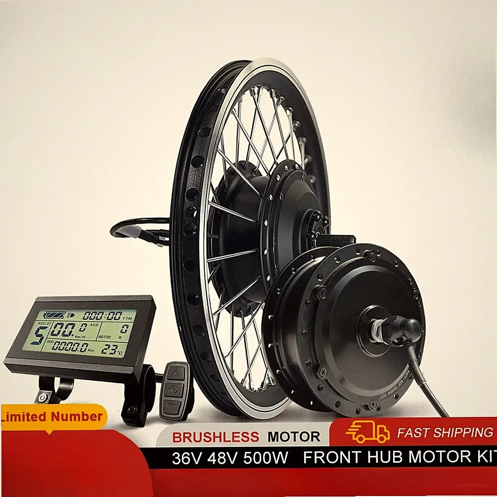 Mountain Electric Bicycle 36V 48V 500W Front Brushless Hub Motor 16-29inch 700C