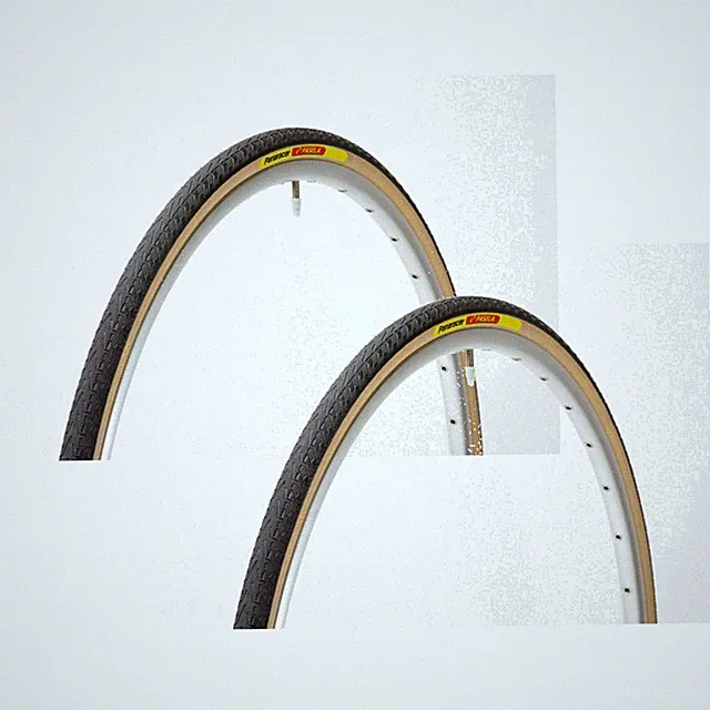 Pack of 2 Panaracer Pasela Tire 700 x 25 Clincher Wire Black/Amber Road Bike