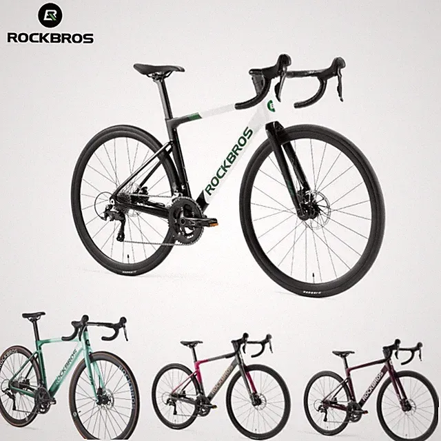 ROCKBROS FLR-W3 700C Road Bike Aluminum Frame 2×10 Speed w/Hydraulic Disc Brakes