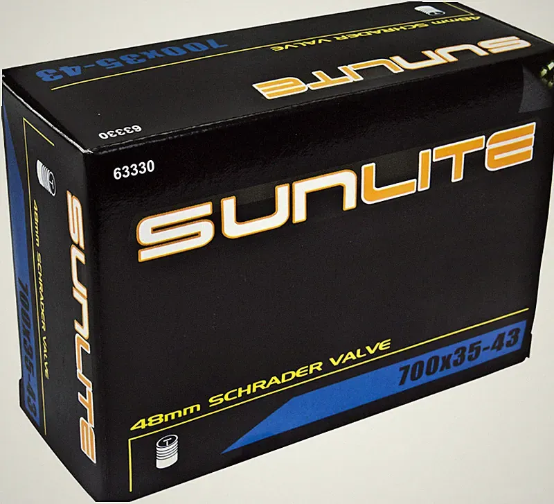 Sunlite Bicycle Inner Tube 700x35-43c Schrader Valve 48mm Hybrid Comfort Bike